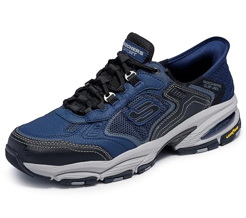 Skechers for Work Men's Vigor 3.0 Drafting Slip-On Shoe - BLACK/NAVY - SIZE 11.5 - Brand New