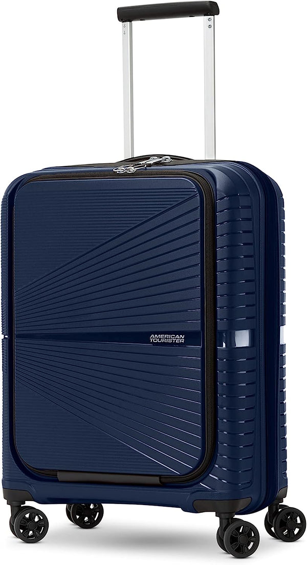 American Tourister Airconic Hardside Expandable Luggage 20-Inch Navy Blue Like New