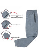 GALAXY BY HARVIC MEN'S SLIM FIT TECH FLEECE FULL ZIP TRACKSUIT MEN'S XL NAVY - Brand New