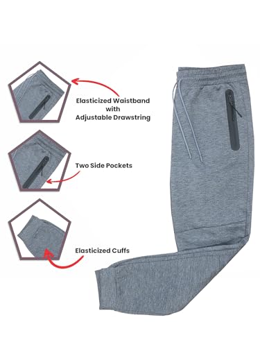 GALAXY BY HARVIC MEN'S SLIM FIT TECH FLEECE FULL ZIP TRACKSUIT MEN'S XL NAVY - Brand New