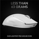 LOGITECH PRO X SUPERLIGHT LIGHTWEIGHT WIRELESS OPTICAL GAMING MOUSE WHITE - Like New