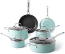 Martha Stewart Lockton Premium Nonstick 10 Piece Enamel 128939.10 - Martha Blue - Like New