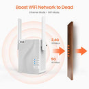 TENDA AC1200 WIFI RANGE EXTENDER, WIFI WIRELESS SIGNAL BOOSTER - WHITE - Like New