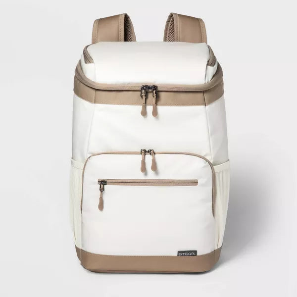 EMBARK SOFT SIDED 18QT BACKPACK COOLER - TAN - Scratch & Dent