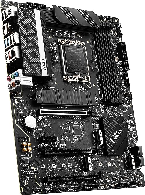 MSI INTEL PRO MOTHERBOARD LGA1700 4DDR4 3PCI-Ex16 Z690-A-DDR4 - Black Like New