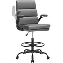 AMSEATEC DRAFTING CHAIR TALL OFFICE CHAIR WITH FOOTREST FOR STANDING DESK - Like New