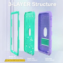 AVAWO CASE FOR NEW IPAD A16 11TH GENERATION 11" 2025 IPAD 10" 2022 - PURPLE/TEAL - Like New