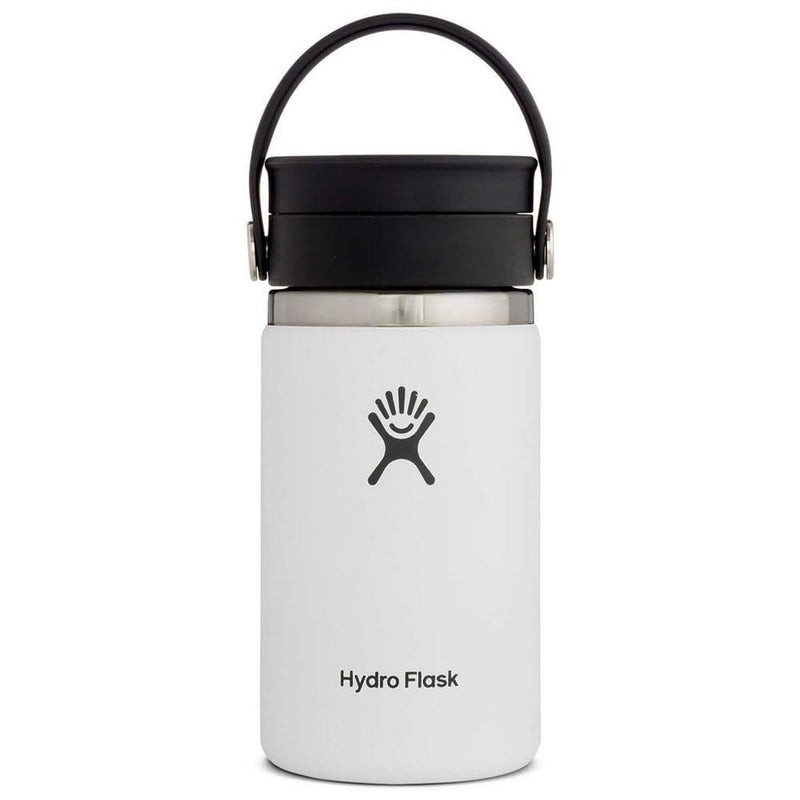 HYDRO FLASK 12 OZ WIDE MOUTH BOTTLE WITH FLEX SIP LID - WHITE - Brand New