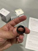 NUDZENI SMART RING FOR WOMEN & MEN, SMART RING HEALTHTRACKER - SIZE 7 - BLACK - Like New