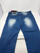 COVER GIRL TEEN GIRLS S PLUS SIZE RIPPED TORN DISTRESSED - SIZE: 18W - BLUE - Like New