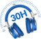 Silensys E7 Active Noise Cancelling Headphones Bluetooth Headphones - BLUE Like New