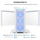 LIAN LI LANCOOL III E-ATX PC CASE RGB GAMING COMPUTER CASE HINGED GLASS WHITE - Like New