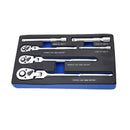 GENERIC 6 PIECE RATCHET WRENCH SET,FLEXIBLE HEAD - STAINLESS STEEL - Brand New