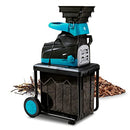 CROWN GARDEN WOOD CHIPPER ELECTRIC QUIET SILENT 1.5-1.7 INCH MAX BRANCH - BLUE - Like New