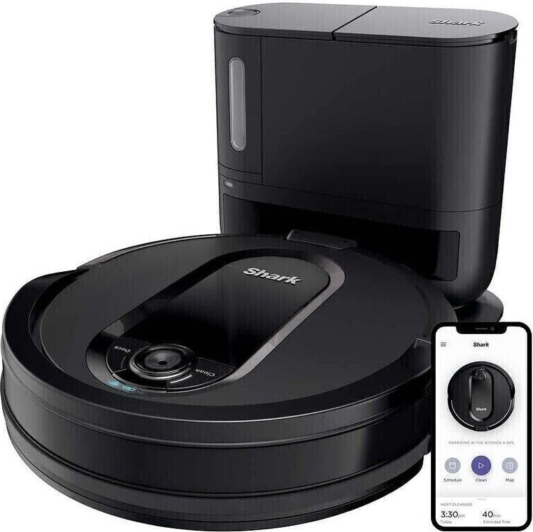 Shark UR1100SRUS IQ Robot Vacuum Cleaner w/ Self Empty Base - Black - Like New