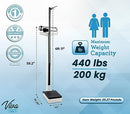 AdirMed Mechanical Physician Scale with Height Rod - Manual Measuring Scale - Brand New