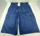 ROAMING SOUL MEN'S COTTON FLEX STRETCH CARGO SHORTS SIZE 34 - BLUE - Like New