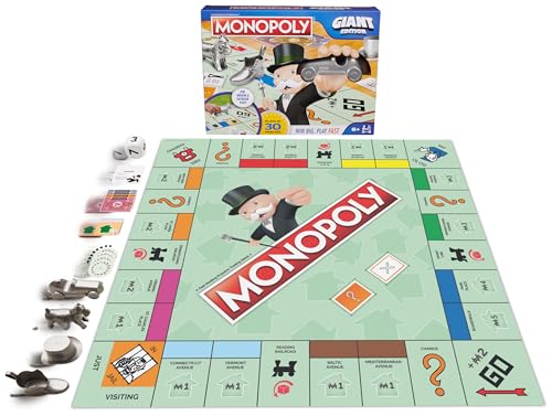 Spin Master Games, Monopoly Giant Edition, Indoor & Outdoor Games - Brand New