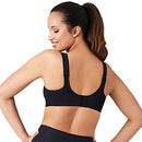 WACOAL WOMEN'S SIMONE UNLINED FULL COVERAGE UNDERWIRE SPORTS BRA, 855170, BLACK - Brand New