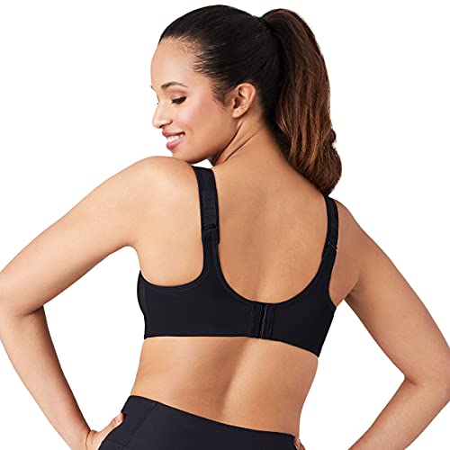 WACOAL WOMEN'S SIMONE UNLINED FULL COVERAGE UNDERWIRE SPORTS BRA, 855170, BLACK - Brand New
