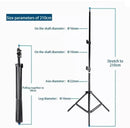 GENERIC LIGHT STAND 8819 FOR RING & STUDIO LIGHTS 7 FT -BLACK - Like New