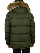 GALAXY BY HARVIC MEN'S HEAVYWEIGHT PARKA WINDBREAKER POLYESTER WATER OLIVE LT - Brand New