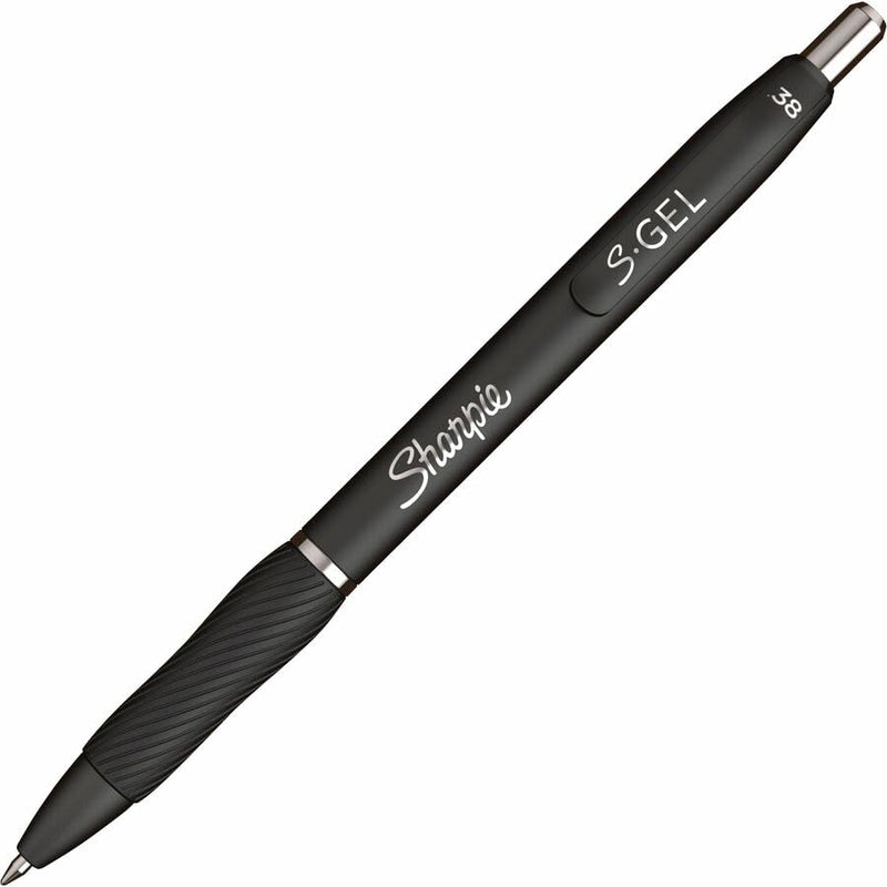 SHARPIE FINE TIP BLACK PERMANENT MARKER 36 COUNT BULK SET PLUS S-GEL - BLACK - Like New