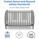 DELTA CHILDREN TAYLOR 4-IN-1 CONVERTIBLE BABY CRIB EASY TO ASSEMBLE W100140-026 - Like New