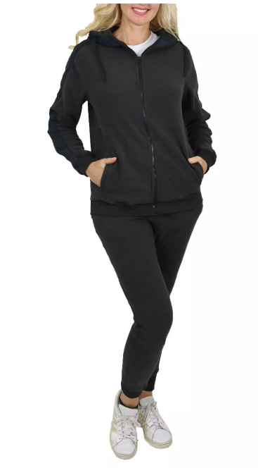 GALAXY BY HARVIC R.P. COLLECTION WOMEN'S LOOSE 2-PIECE SET MEDIUM - BLACK/BLACK - Like New