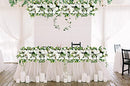 IPOPU Wedding Arch Flowers 3.28ft Artificial Flowers Arrangement Swag - White - Brand New