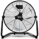 SIMPLE DELUXE 18" 3 SPEED HIGH VELOCITY HEAVY DUTY METAL FLOOR FAN BLACK - Like New