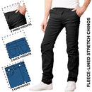 GALAXY BY HARVIC MEN’S HEAVYWEIGHT FLEECE-LINED STRETCH PANTS, BLACK, SIZE:40X31 - Like New