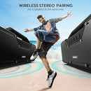 MUSGO Outdoor Bluetooth Speakers Portable Speaker Wireless Bluetooth 5.0 - Black - Like New