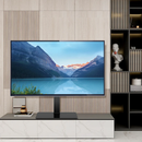 YL HTA UT5001 SWIVEL TABLETOP TV STAND WITH GLASS BASE FOR 40" - 80" TVS - Like New