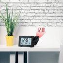 EXPLORE SCIENTIFIC PROJECTION CLOCK, WEATHER FORECAST, OUTDOOR SENSOR - GRAY - Like New