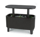 KETER 63 QUART COOLER BEVY BAR AND SERVING STATION - DARK GRAY - Scratch & Dent