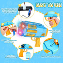 BMONATY Bubble Machine Automatic Bubble Gun for Kid Rocket Bubbles - BLUE - Like New
