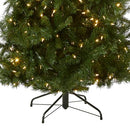 NATIONAL TREE 7.5 LEHIGH VALLEY PINE SLIM HINGED DUAL LED CHRISTMAS GREEN - Like New