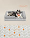 FEANDREA ORTHOPEDIC DOG BED MEMORY FOAM DOG BED SOFA PET COUCH - DOVE GREY - Brand New