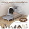 Haroopet Stainless Steel Litter Box Litter Box, Front Entry, MSK002 - Grey - Like New