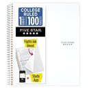 FIVE STAR MEAD FIVE STAR WIREBOUND NOTEBOOK 1 SUBJECT COLLEGE RULED - WHITE - Like New