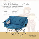 ARROWHEAD OUTDOOR Portable Folding Double Duo Camping Chair Loveseat - Like New