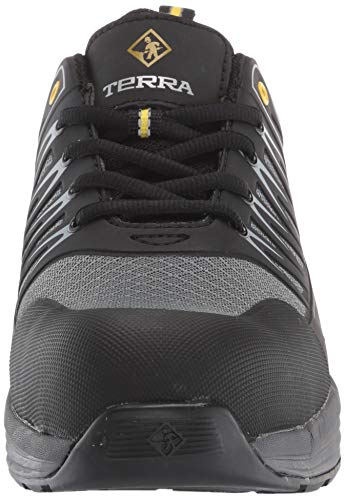 106001BLG Terra Men's Rebound Composite Toe Industrial Boot Black/Gray Size 7 - Like New