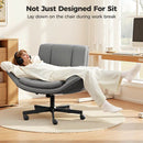 KERDOM 4 IN 1 CROSS-LEGGED CHAIR WITH WHEELS & EXPANDABLE ARMS - GRAY - Like New