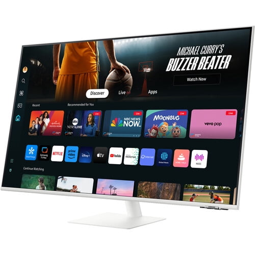 SAMSUNG M70D 43" 4K HDR SMART MONITOR - WHITE - Like New