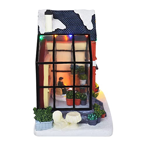 TOP TREASURES CHRISTMAS VILLAGE PLANT SHOP TABLETOP DISPLAY - 310105AS-VILLAGE - Like New