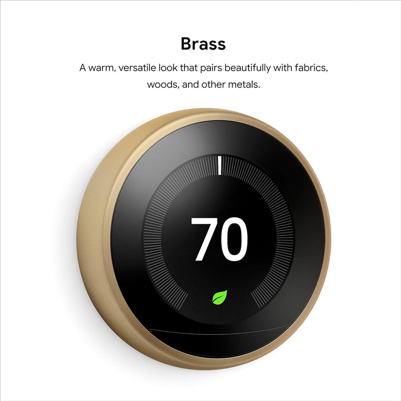 Google Nest Learning Thermostat 3rd Generation - Works with - Scratch & Dent