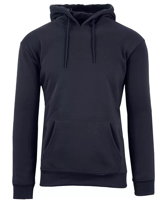 GALAXY BY HARVIC MEN'S HEAVYWEIGHT FLEECE-LINED HOODIE, SIZE XL, NAVY, H-9001 - Brand New