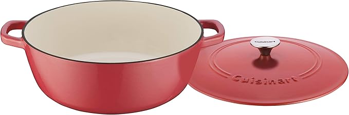 Cuisinart Cast Iron 5.5 Quart Round CI655-28PP - Peony Pink - Like New