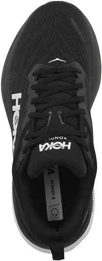 1127953 Hoka Men's Bondi 8 Black/White 10 Wide Like New